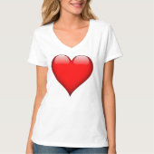 Rood hart t-shirt (Voorkant)