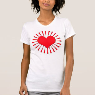 Rood hart t-shirt