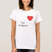 Rood hart t-shirt (Voorkant)