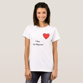 Rood hart t-shirt (Voorkant volledig)