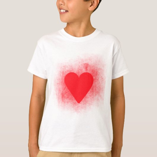 Rood hart t-shirt (Voorkant)