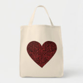 rood hart tote bag (Voorkant)
