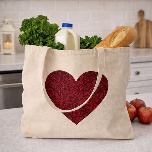  rood hart tote bag