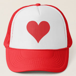 Rood hart trucker pet
