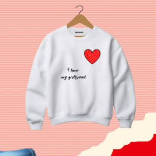 Rood hart trui