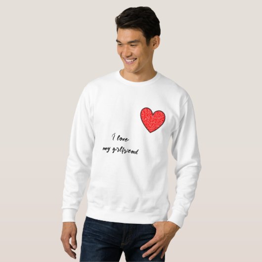 Rood hart trui (Voorkant volledig)