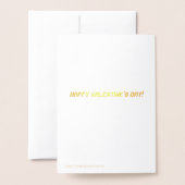 Rood hart, Valentijn Folie Kaarten (Met envelop)