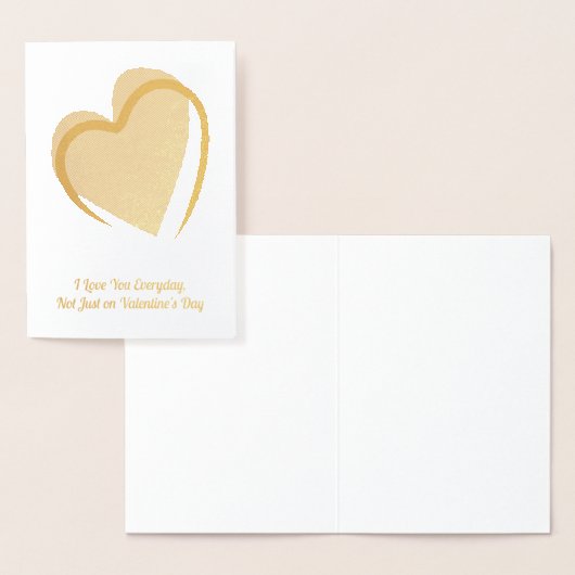 Rood hart, Valentijn Folie Kaarten (Display)