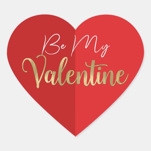 Rood Hart Valentijnsfeest Sticker (Voorkant)