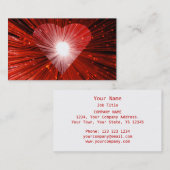 Rood hart visitekaartje wit (Voorkant / Achterkant)