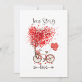 rood hart voor mijn valentijn bedankkaart (Achterkant)