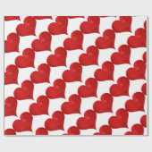 Rood hart voor Valentijnsdag Cadeaupapier (Vlak)