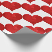 Rood hart voor Valentijnsdag Cadeaupapier (Hoek)