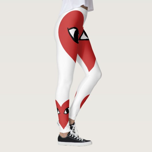 Rood hartgezicht - Hartogen Leggings (Rechts)