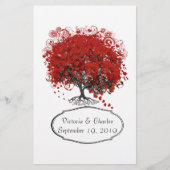 Rood hartleder briefpapier (Voorkant)