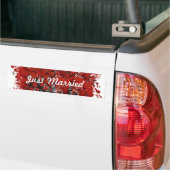 Rood hartleder bumpersticker (Op Truck)
