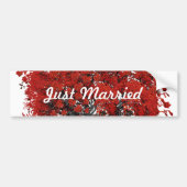 Rood hartleder bumpersticker (Voorkant)