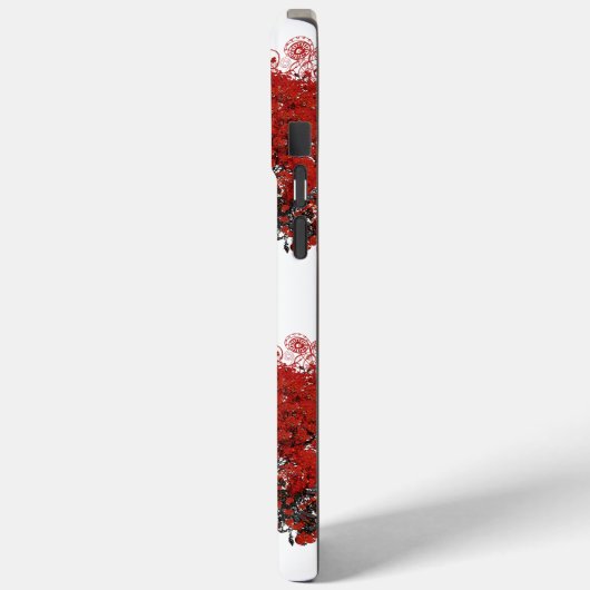 Rood hartleder Case-Mate iPhone case (Achterkant / Links)