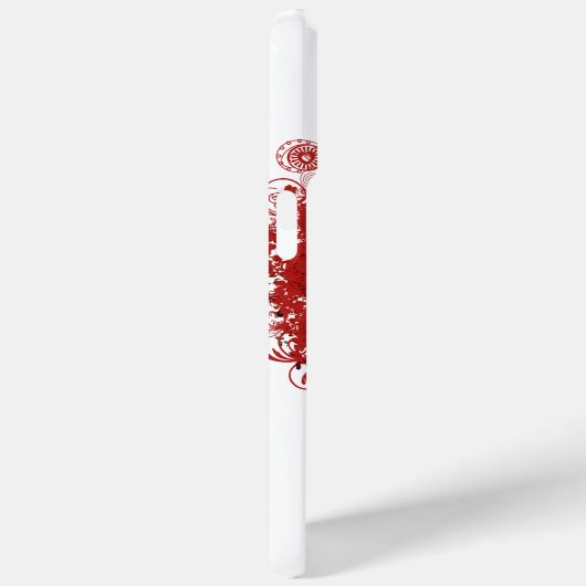 Rood hartleder Case-Mate iPhone case (Achterkant / Rechts)