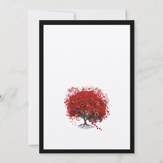 Rood hartleder kaart (Achterkant)