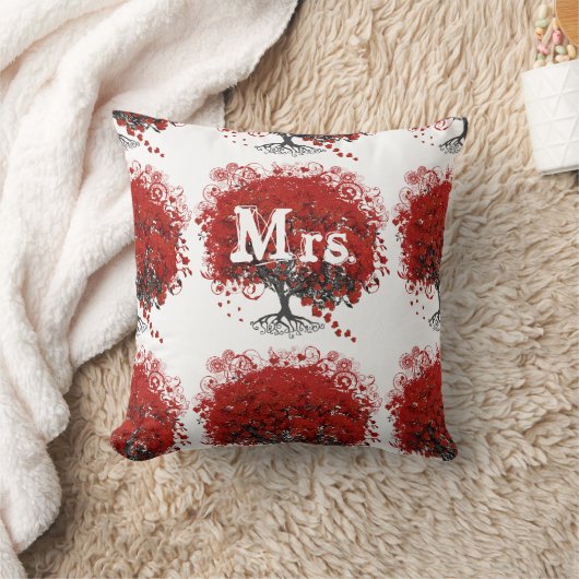 Rood hartleder kussen (Deken)