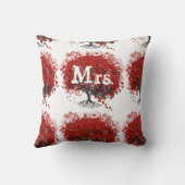 Rood hartleder kussen (Achterkant)