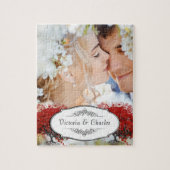 Rood hartleder legpuzzel (Verticaal)