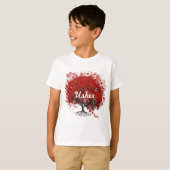 Rood hartleder t-shirt (Voorkant volledig)
