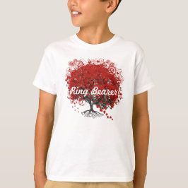 Rood hartleder t-shirt
