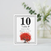 Rood hartverscheurtje Bodemietnummer Kaart (Staand voorkant)