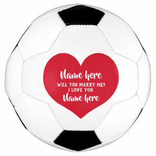 Rood hartvoorstel voetbal