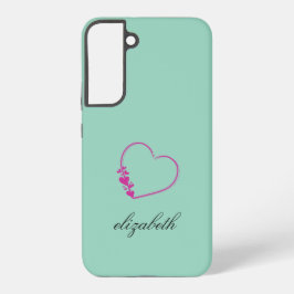 rood hartvormige kleurrijke achtergrond gepersonal samsung galaxy hoesje