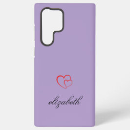 rood hartvormige kleurrijke achtergrond gepersonal samsung galaxy hoesje