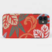 Rood Hawaiiaans Japans Kimono: Bloemen Case-Mate iPhone Case (Achterkant (horizontaal))