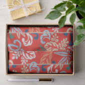 Rood Hawaiiaans Japans Kimono:  Bloemen Tissuepapier (Geschenk)