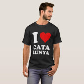 Rood He Ik Hou Van Catalunya T-shirt (Voorkant volledig)