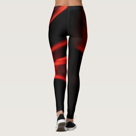 Rood heet leggings (Achterkant)