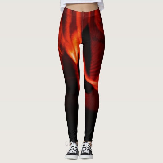 Rood heet leggings (Voorkant)