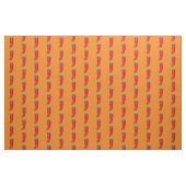 Rood Heet Pepper Diva Tekenpatroon Stof (Yard (91,4 cm))