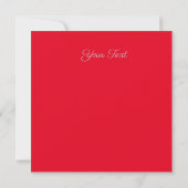 Rood Heet Roos goud Gebeeldhouwde Rozen 60th Save The Date (Achterkant)