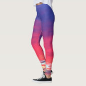 Rood heet roze blauw wolken zonsopgang foto vet mo leggings (Links)