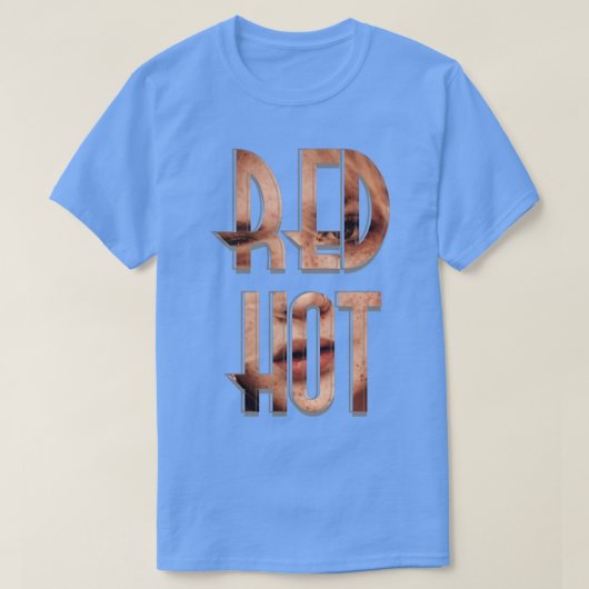 rood heet t-shirt (Design voorkant)