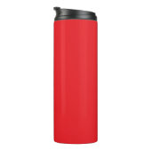 Rood, helder rood, effen kleur thermosbeker (Geroteerd rechts)