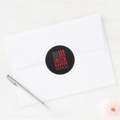 Rood herinner iedereen die tot zij allen komen ops ronde sticker (Envelop)