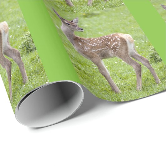 Rood hertenjong inpakpapier (Rol Hoek)