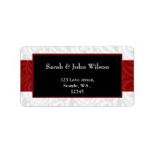 rood, het etiket van het terugkeeradres (Voorkant)