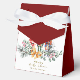 Rood Het is koud buiten Notenkraker Baby Shower Bedankdoosjes