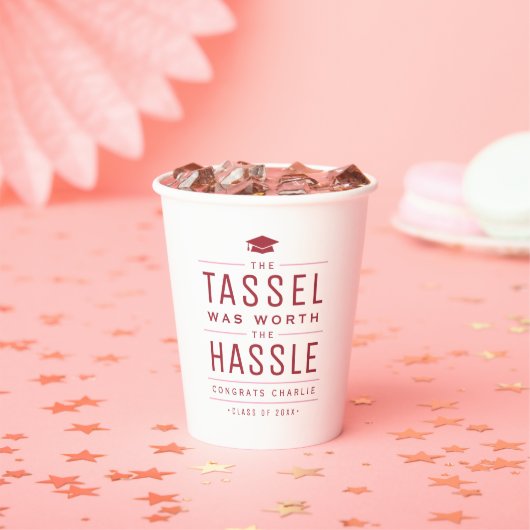 Rood het kwastje was het gedoe Afstuderen waard Papieren Bekers (Insitu)