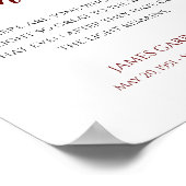 Rood het licht blijft de Quote Memorial Service Poster (Hoek)