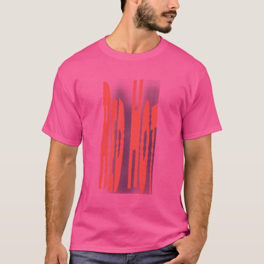 Rood Hete Roze T-shirt (Voorkant)